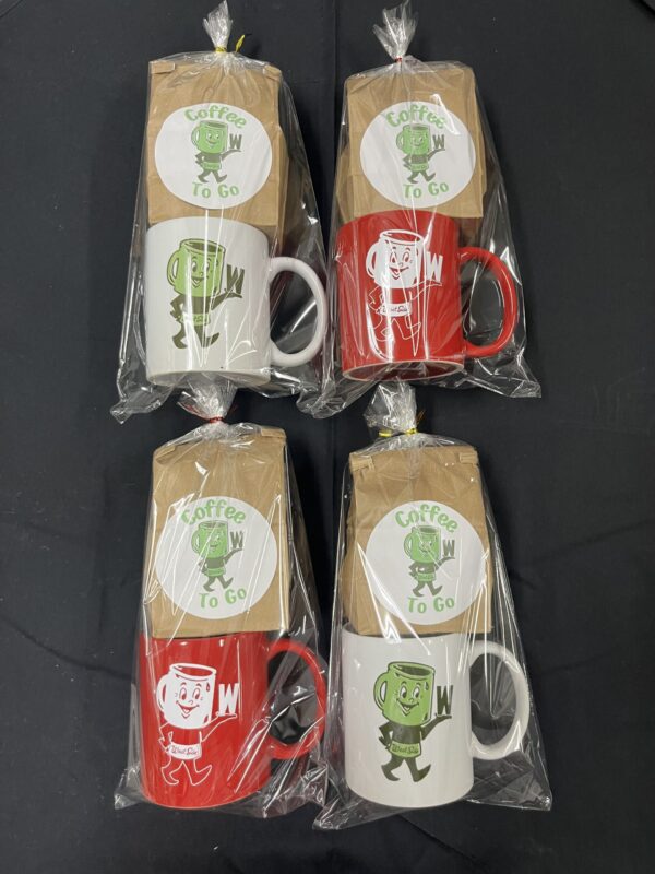 Coffee Cup & Half-Pound Bag of Coffee Combo