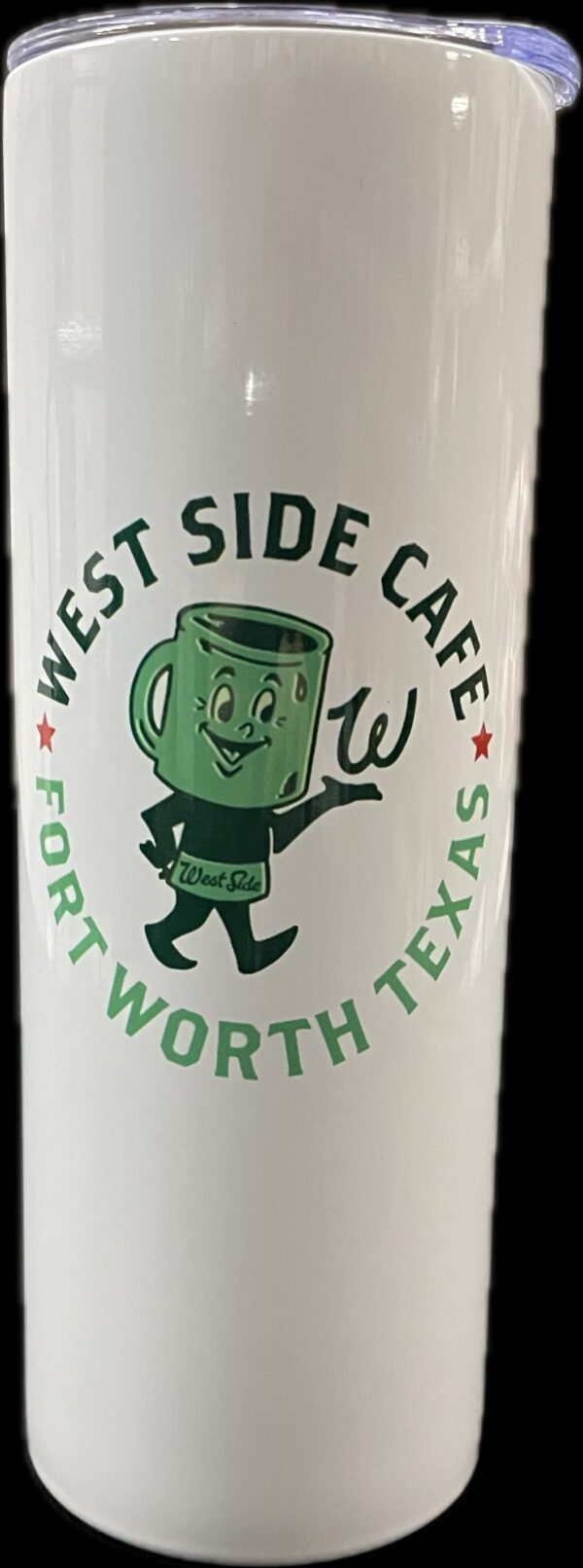 West Side Cafe Tumbler - White