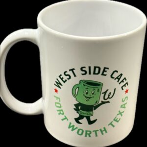 West Side Cafe Coffee Mug - Green & White