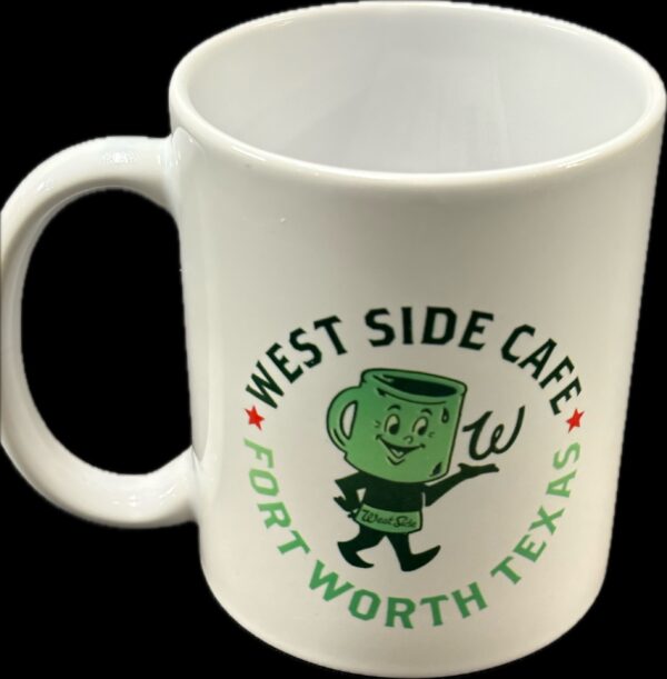 West Side Cafe Coffee Mug - Green & White